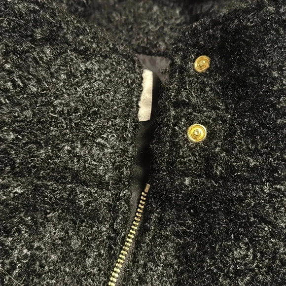 Loft curly funnel neck long coat size medium - Picture 5 of 8